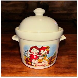 Vintage 1998 Kids Campbell's Soup Tureen Ceramic Houston Harvest With Lid